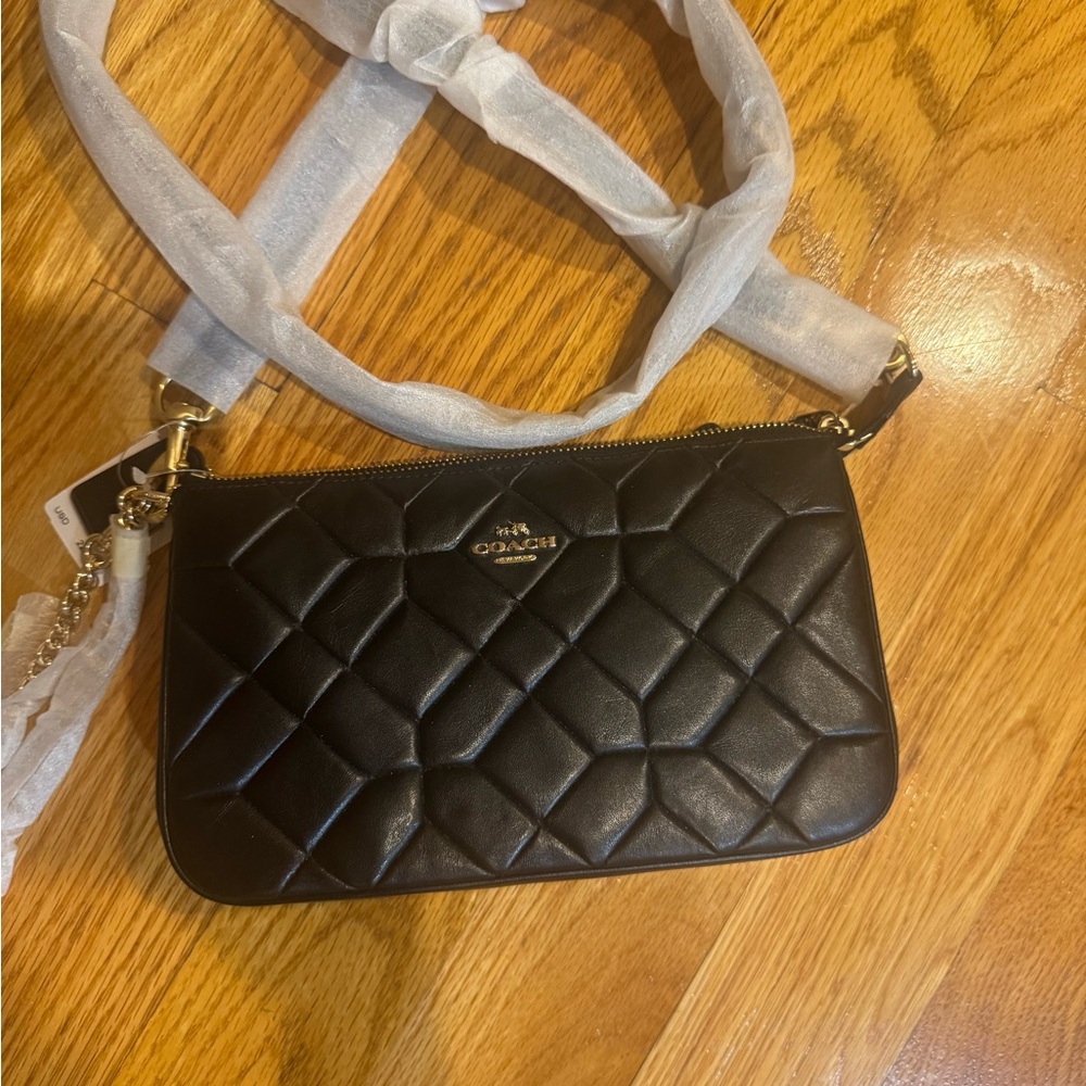 Coach Quilted Black Nolita Crossbody Bag